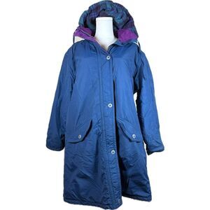 Llbean Women's Blue and Purple Jacket